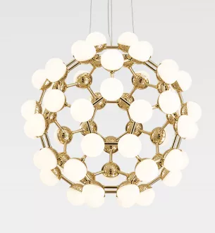 Contemporary chandelier led light globo by lux milanoo