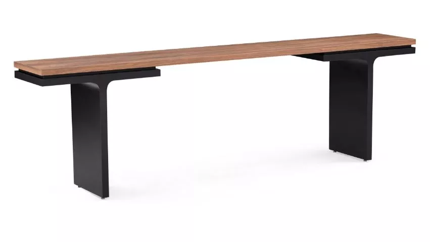 SQUARE Console Table in Walnut and Black